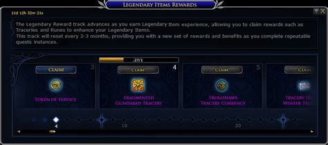 Aug 17, 2022 News The third Legendary Items Reward Track has arrived The third Legendary Items Reward Track has arrived with new rewards ALSO, the Virtue Tier cap has increased to 82 and the max level of your Legendary Item has increased to 480. . Lotro no reward tracks accept the type of experience granted by this item